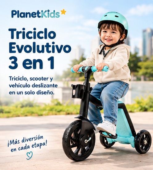 Scooter Crece Conmigo 3 en 1 PlanetKids™