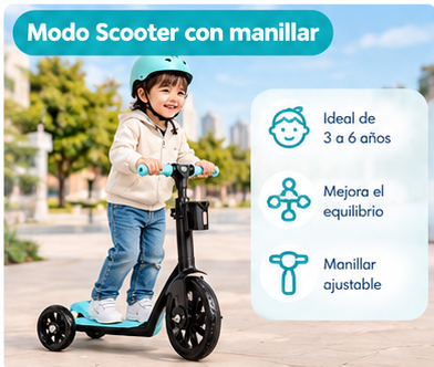 Scooter Crece Conmigo 3 en 1 PlanetKids™
