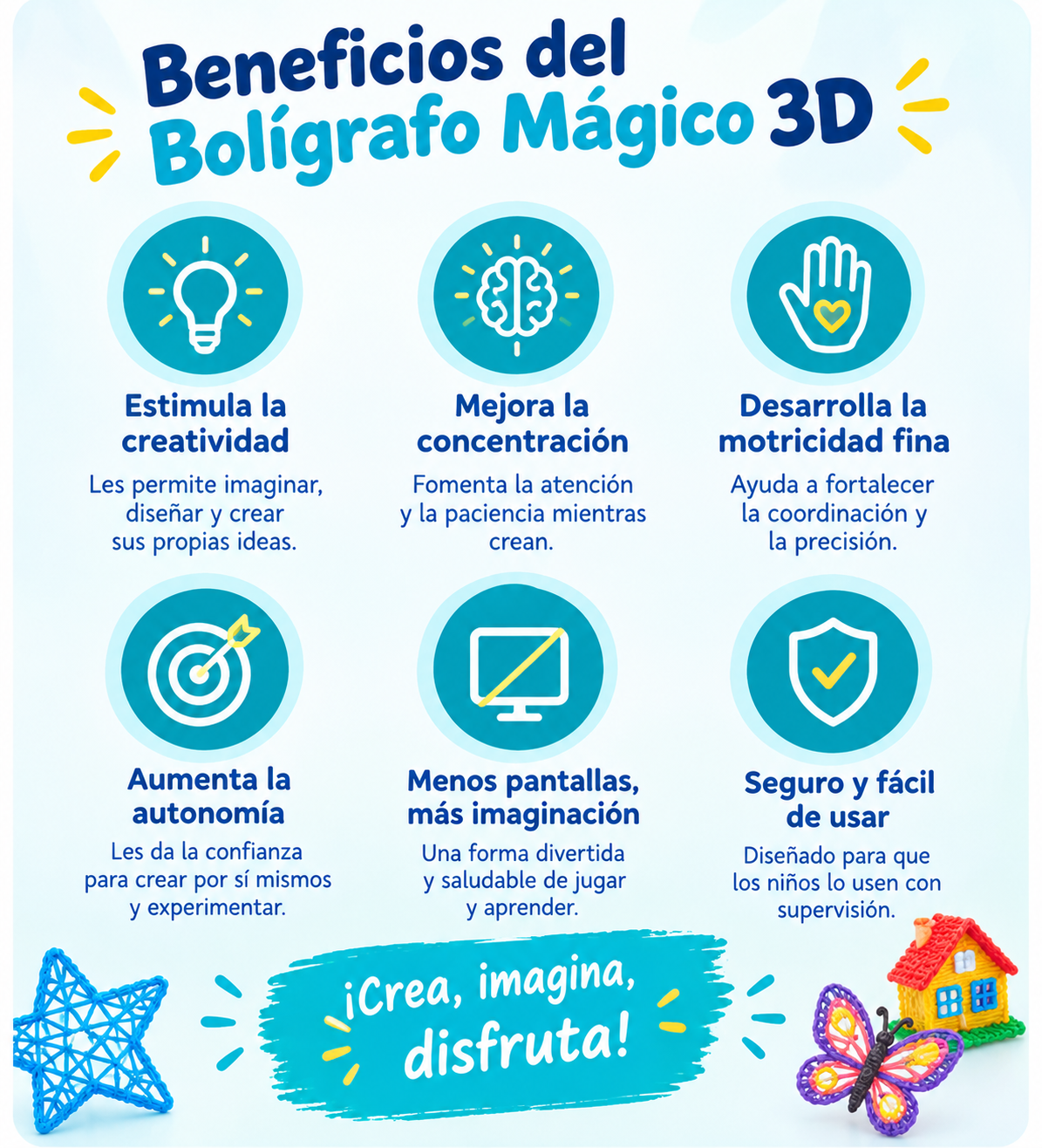 Boligrafo Mágico 3D PlanetKids™