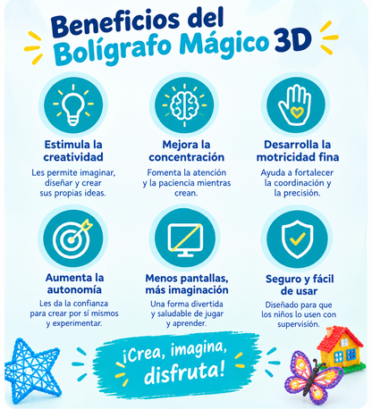 Boligrafo Mágico 3D PlanetKids™